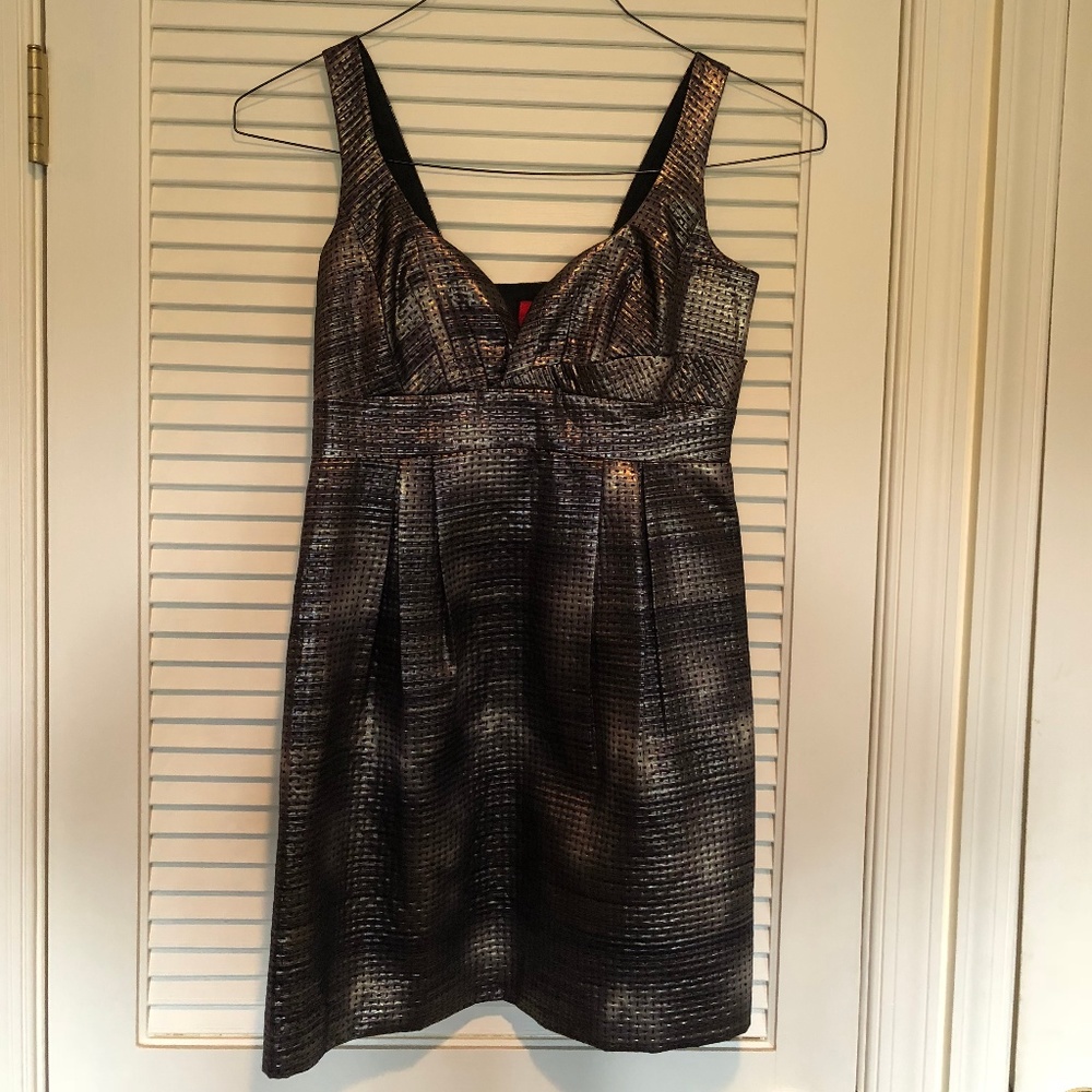 Gold Sparkle Dress with Large Bow in Back